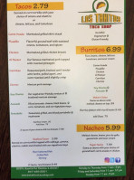 Los Takitos Taco Shop menu
