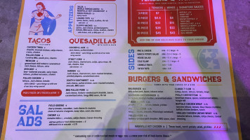 Tin Roof menu