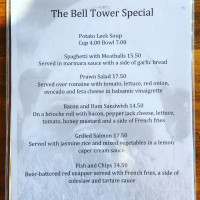 The Bell Tower menu
