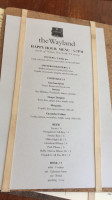 The Summit menu