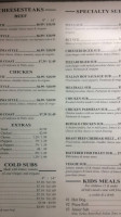 C.C. Peppers menu