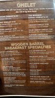The Wooden Barrel menu