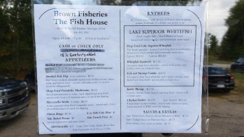 Brown Fisheries Fish House menu