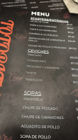 Totoritas Peruvian menu