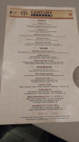 Century Taproom menu