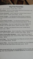 Cedar Breaks Grill menu