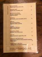 Counterpoint menu