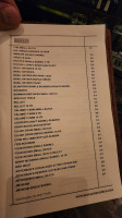 Bank Bourbon menu