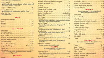 Taco King Harrisburg menu