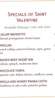Tavola Italian Kitchen menu