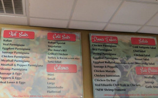 Anna's Pizza Palm City menu