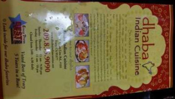 Dhaba Indian Cusine menu