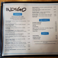 Indigo Kitchen And Alehouse menu