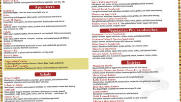 Sittoo's Pita Salads University Circle menu