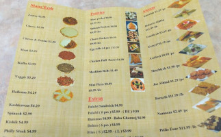 Mana'eesh menu