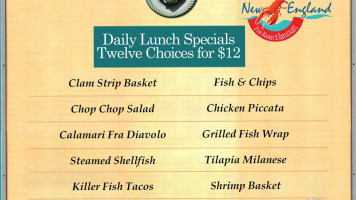 New England Fish Market menu