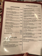 Giovanni's Italian menu
