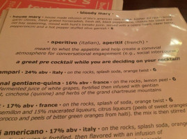 Perrone's Restaurant And Bar menu