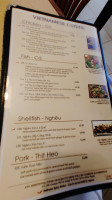 Thanh Phuong menu
