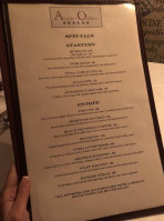 Alaine's Osteria menu