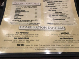Joe's Steak And Seafood menu