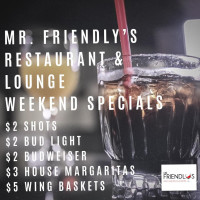 Mr Friendly’s And Lounge food