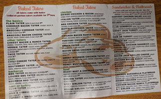 Prater's Taters menu