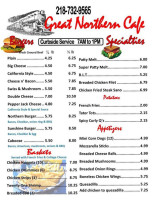 Great Northern Cafe, LLC menu