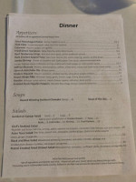 The Reef Restaurant menu