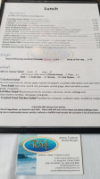 The Reef Restaurant menu