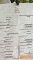 Trattoria Bella menu