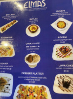 Elmas Turkish And Mediterranean Cuisine menu