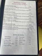 Salsa Verdes menu