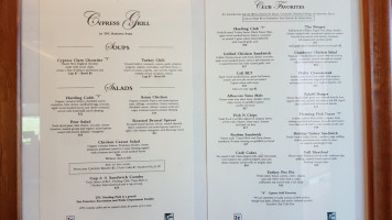 Cypress Grill menu