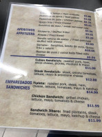 Boricuba Cafe menu