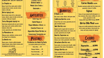 The Port Taco Truck Cantina menu