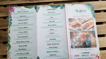 Mojitos Restaurant Bar menu