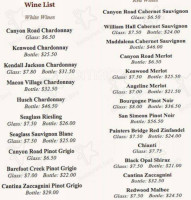 Stottsville Inn menu