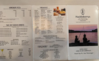 Huckleberry's menu