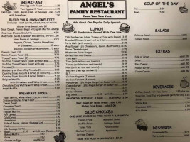 Angels Family menu