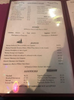 Patsys Tavern menu