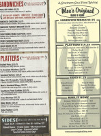 Moe's Original Bbq Pawleys Island menu