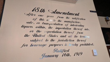18th Amendment menu