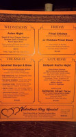 Oxbow And Saloon menu