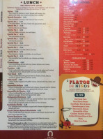 Gran Ranchero Mexican menu