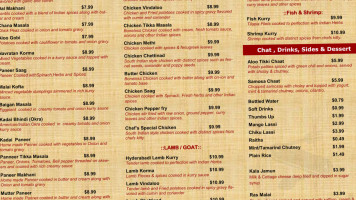 Desi Bites Indian Food menu