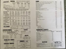 Billy Mac's Pizzeria menu