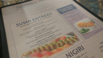 Trapper's Sushi Parkland menu
