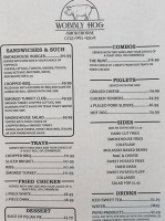 The Wobbly Hog Smokehouse menu