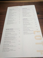 Provisions Lot F menu
